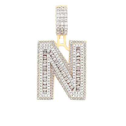 Initial Pendant Letter N