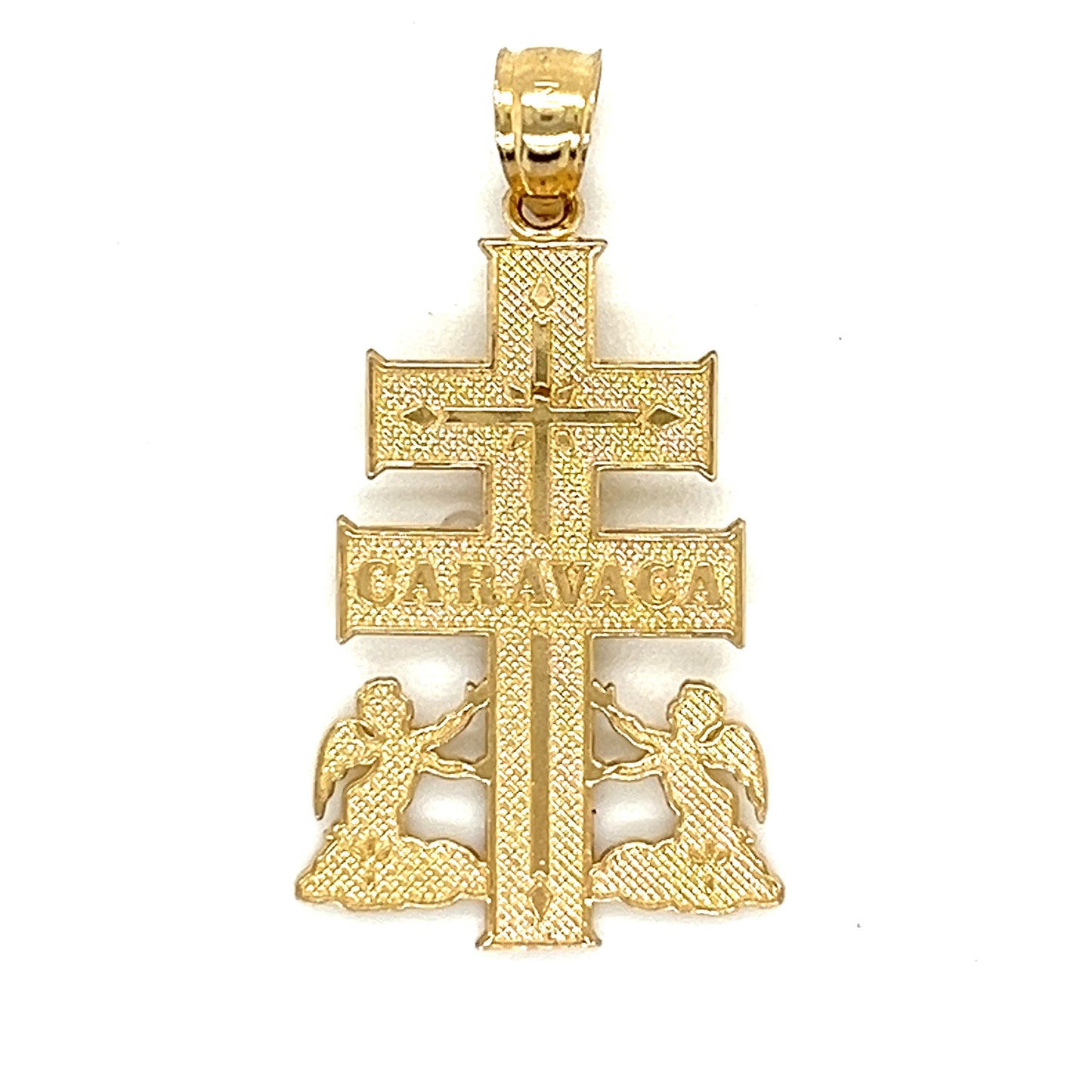 14K Gold Caravaca Cross Pendant