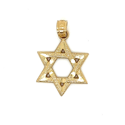 14K Gold Elegant Star Of David Pendant