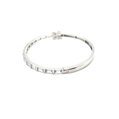 Silver 925 Baguette Bangle