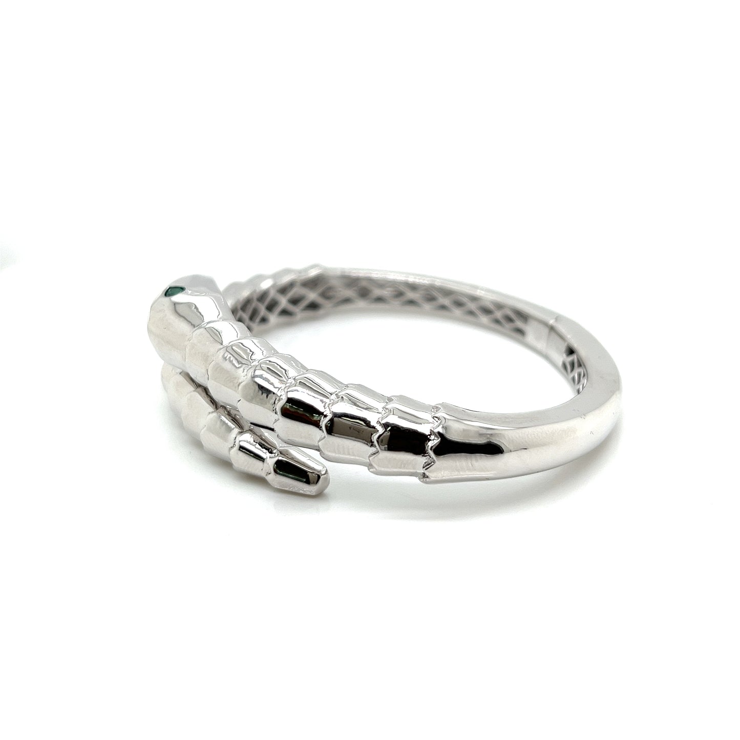 Silver Snake Bangle