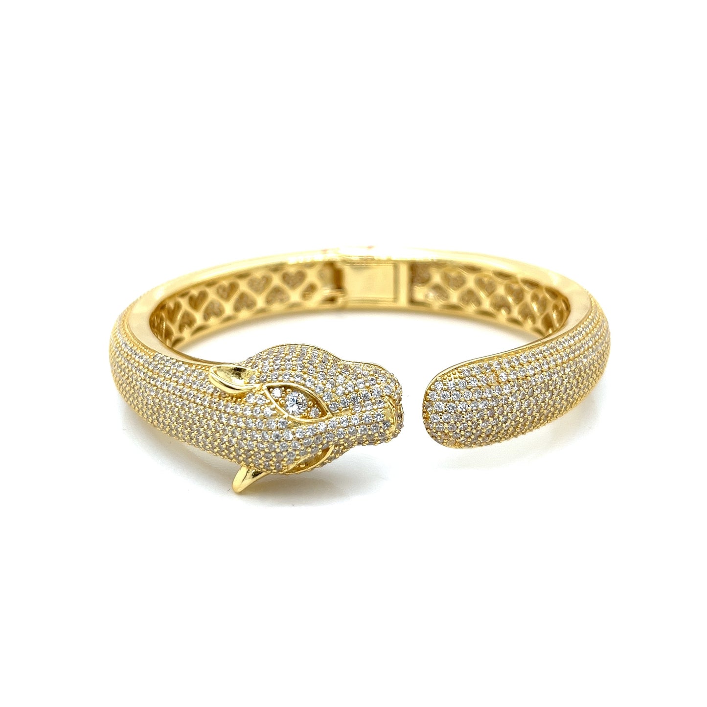 Silver 925 Leopard Bangle