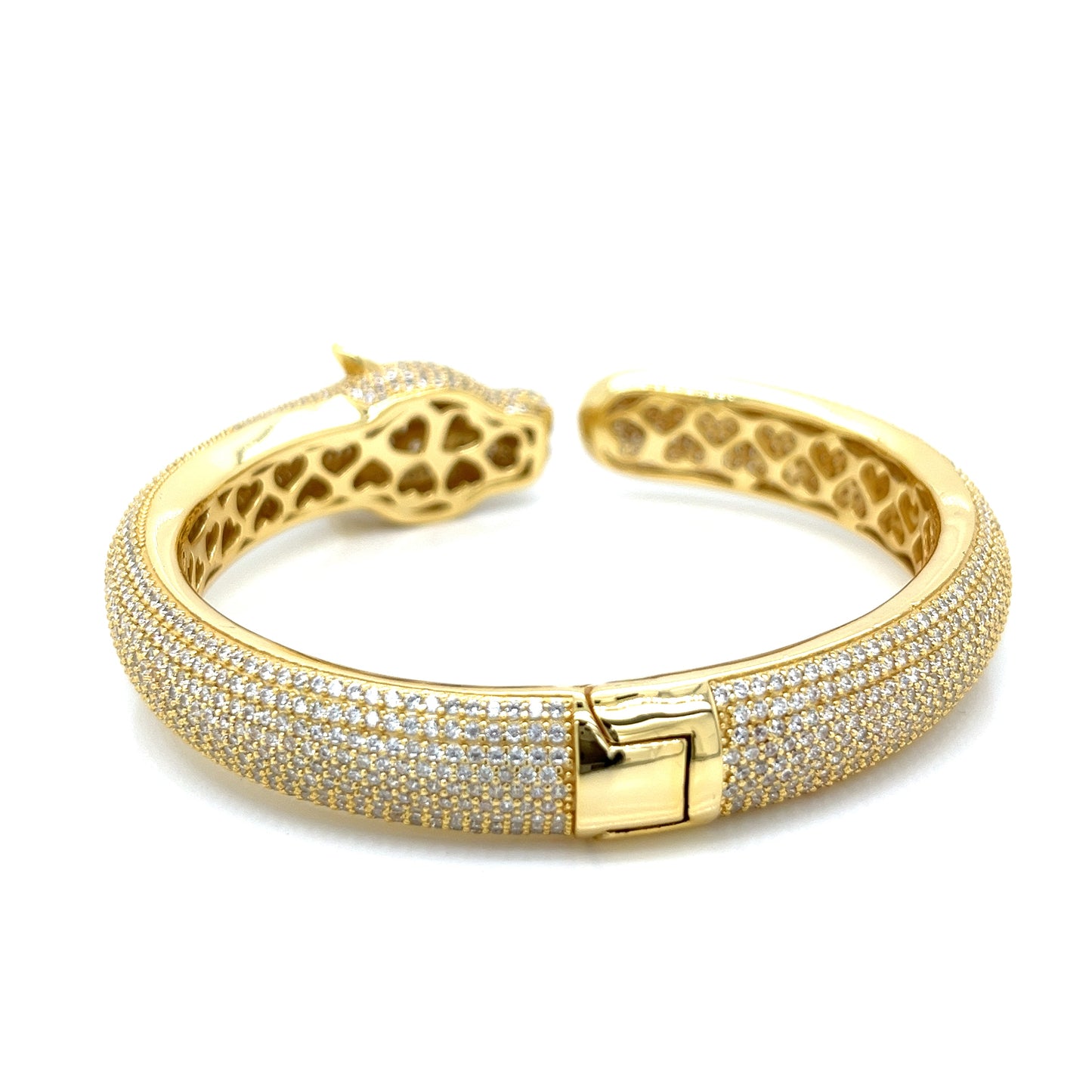 Silver 925 Leopard Bangle