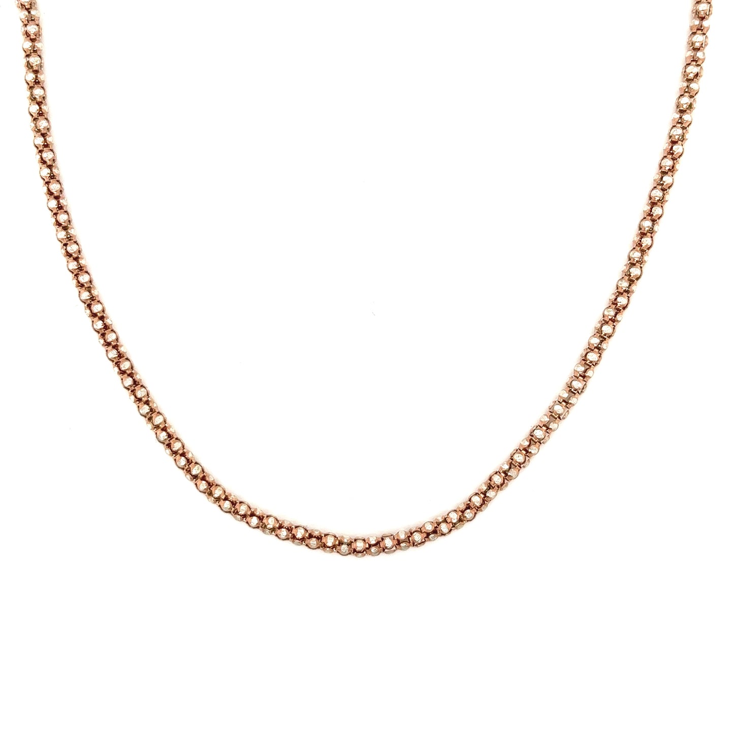 Rose Gold Popcorn Chain