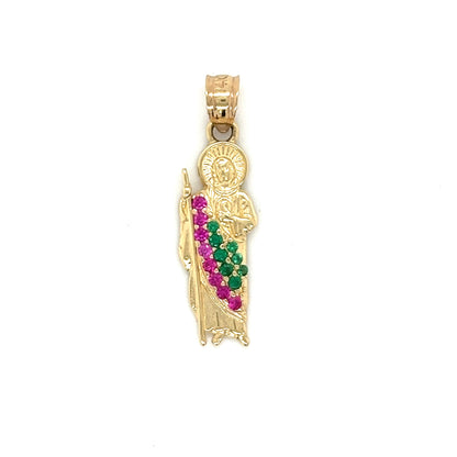 14K Gold 1" San Judas Pendant