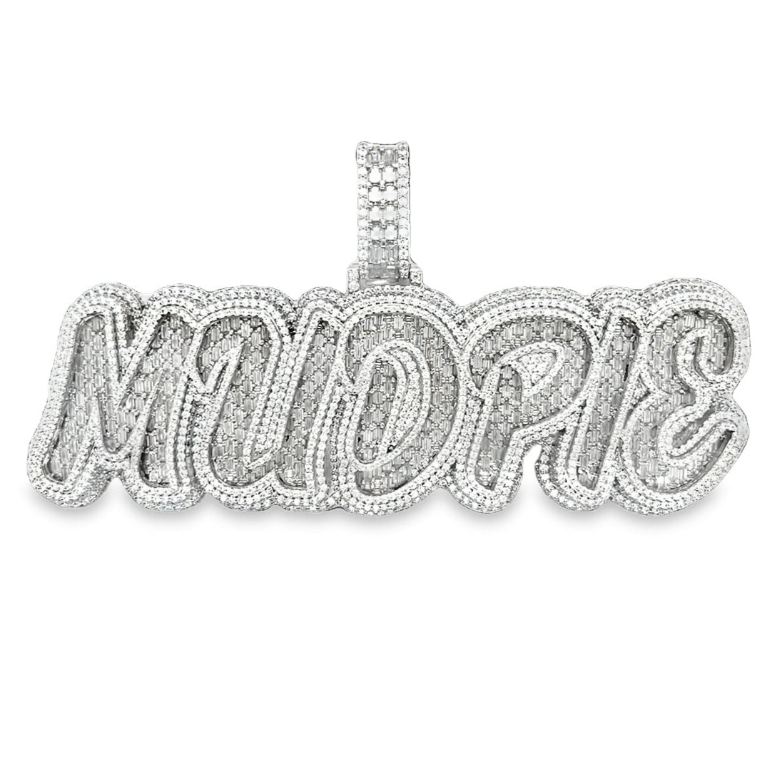 Sterling Silver "MUDPIE' Lab-Created Pendant
