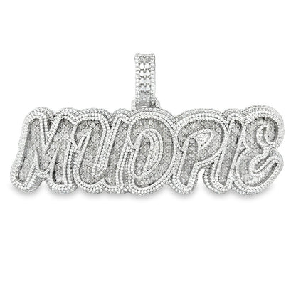 Sterling Silver "MUDPIE' Lab-Created Pendant