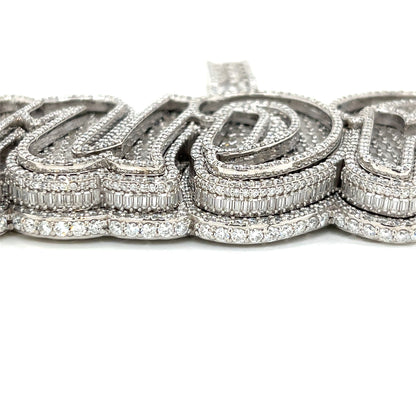 Sterling Silver "MUDPIE' Lab-Created Pendant