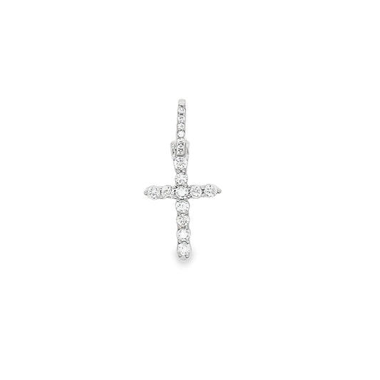 Dainty Sterling Silver 1" Cross Charm