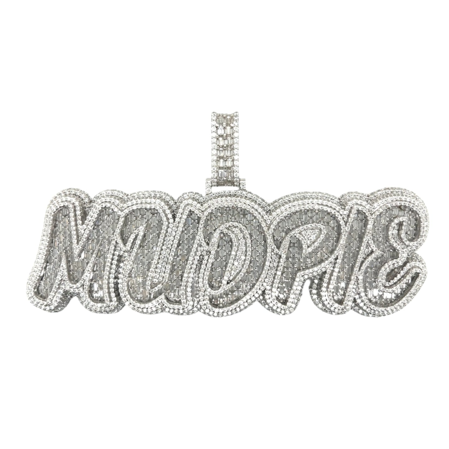 Sterling Silver "MUDPIE' Lab-Created Pendant