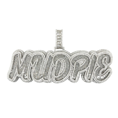 Sterling Silver "MUDPIE' Lab-Created Pendant