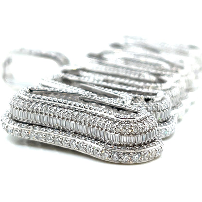 Sterling Silver "MUDPIE' Lab-Created Pendant