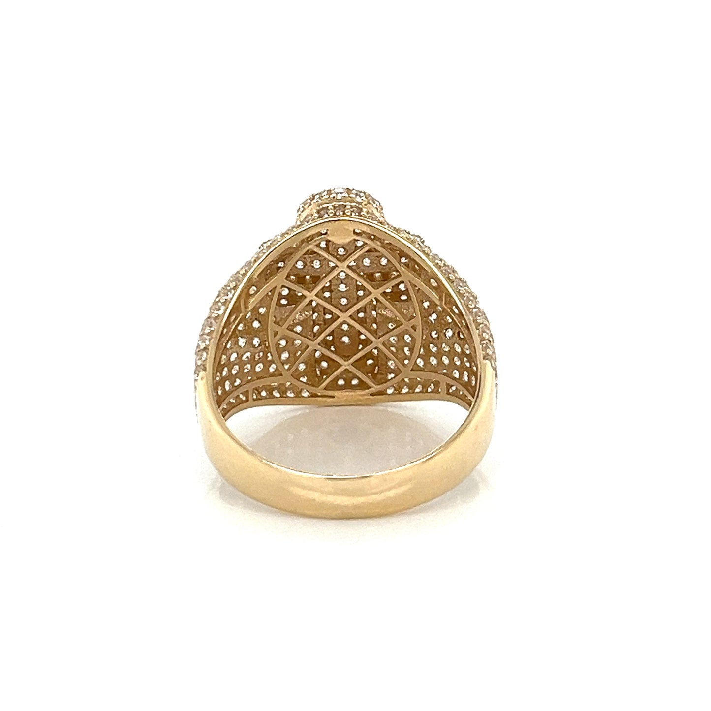 Anillo Cruz De Oro De 14 Quilates Con CZ