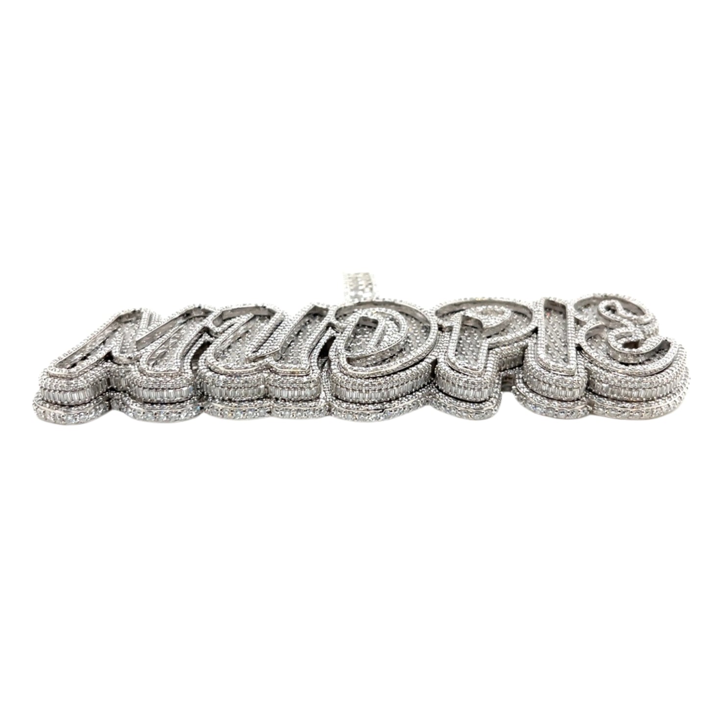 Sterling Silver "MUDPIE' Lab-Created Pendant