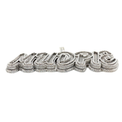 Sterling Silver "MUDPIE' Lab-Created Pendant