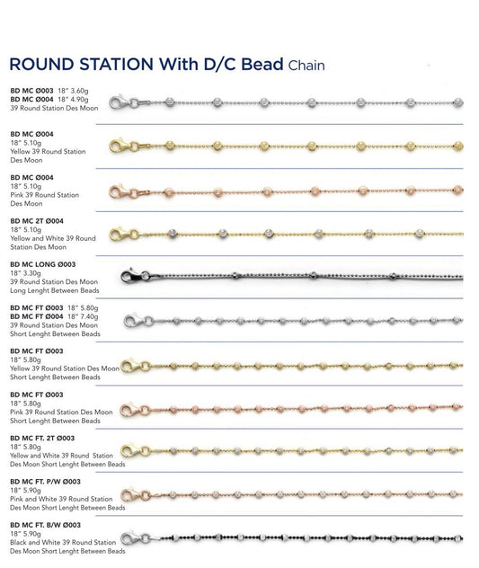 Round Station with D/C Bead Chain