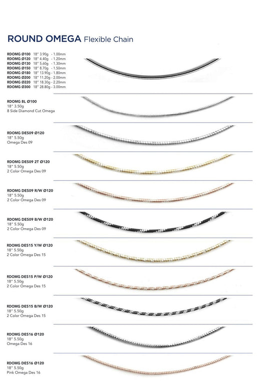 Round Omega Flexible Chains