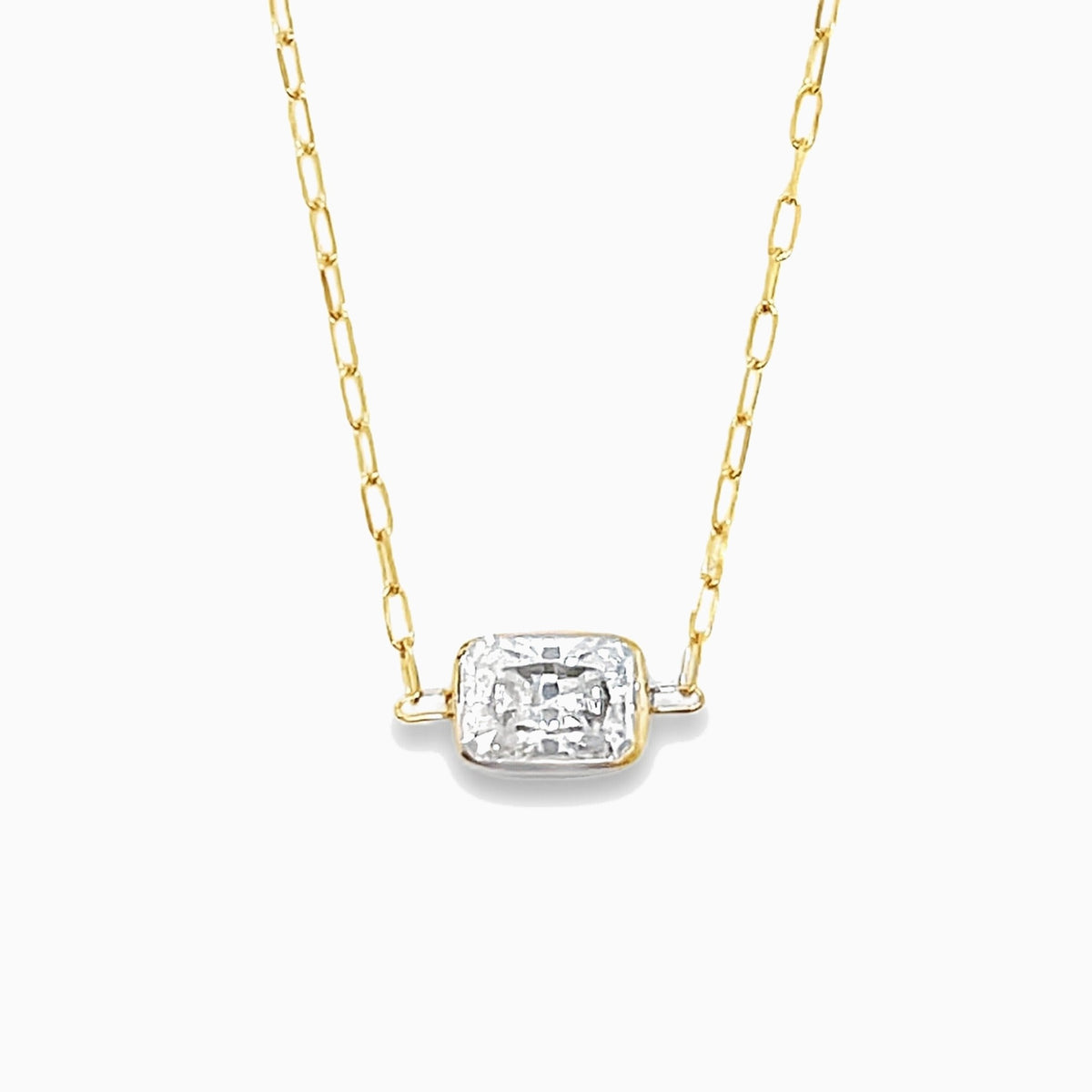 The East-West Bezel Necklace