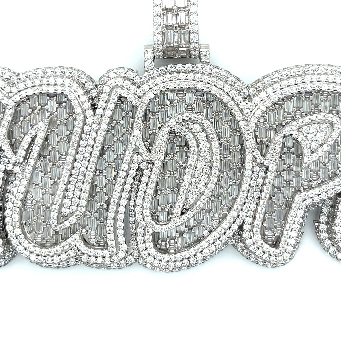 Sterling Silver "MUDPIE' Lab-Created Pendant