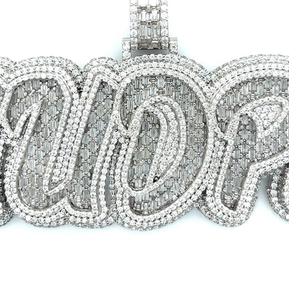 Sterling Silver "MUDPIE' Lab-Created Pendant