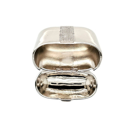 Luxury Bling Glitter Rhinestone Sparkle Shiny AirPod Earphone Case Cover Silver