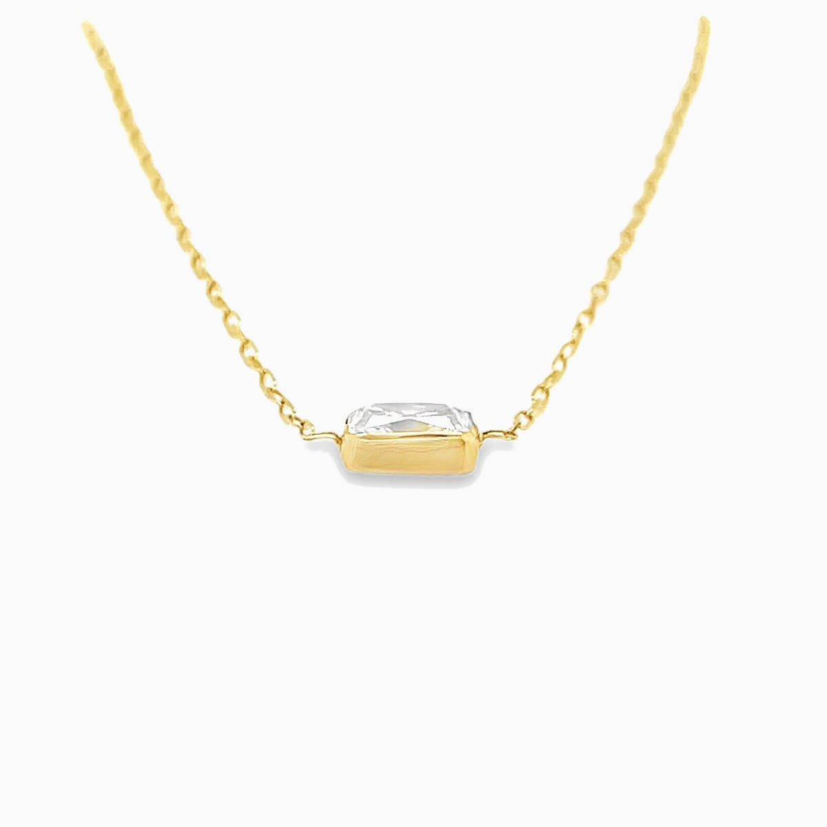 The East-West Bezel Necklace