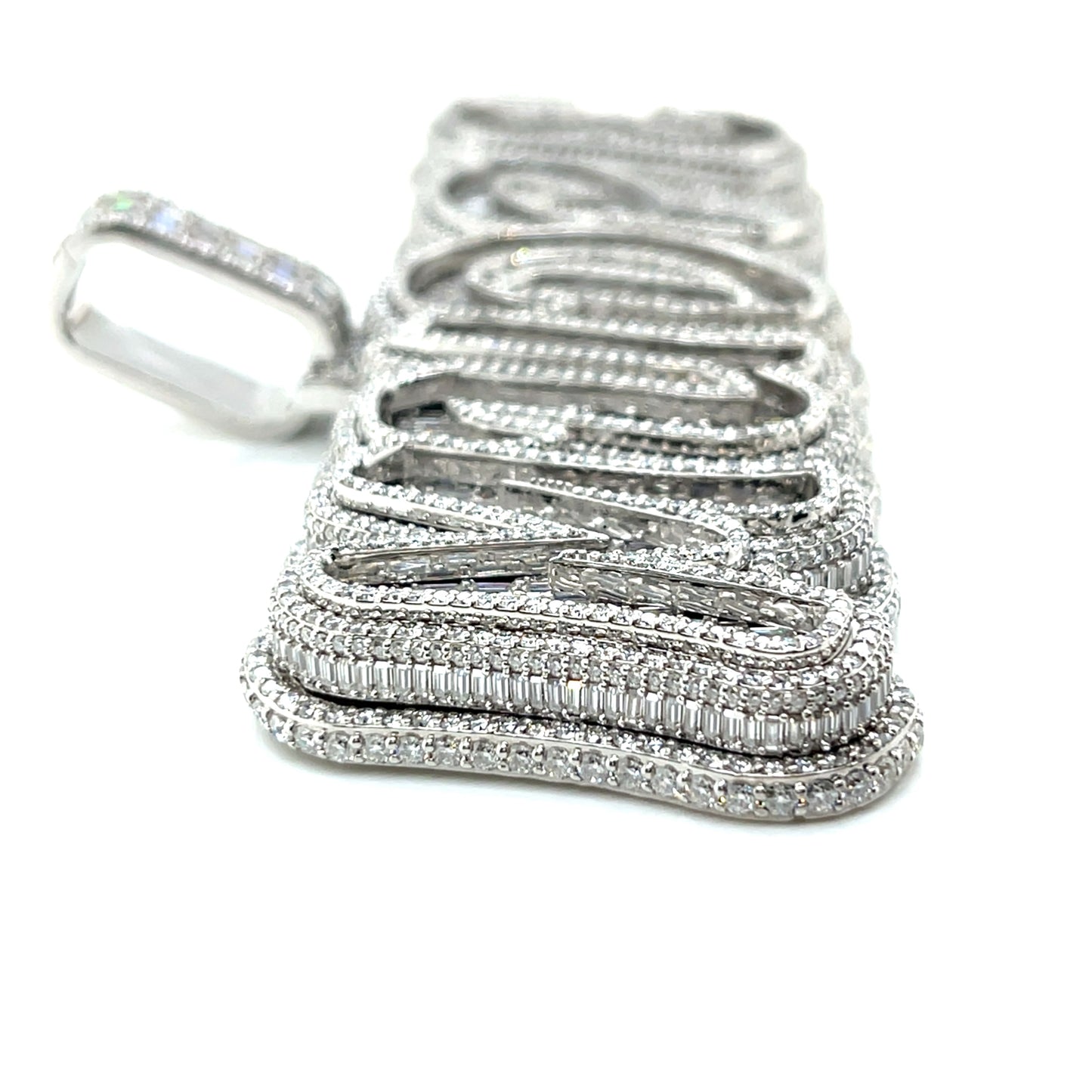 Sterling Silver "MUDPIE' Lab-Created Pendant