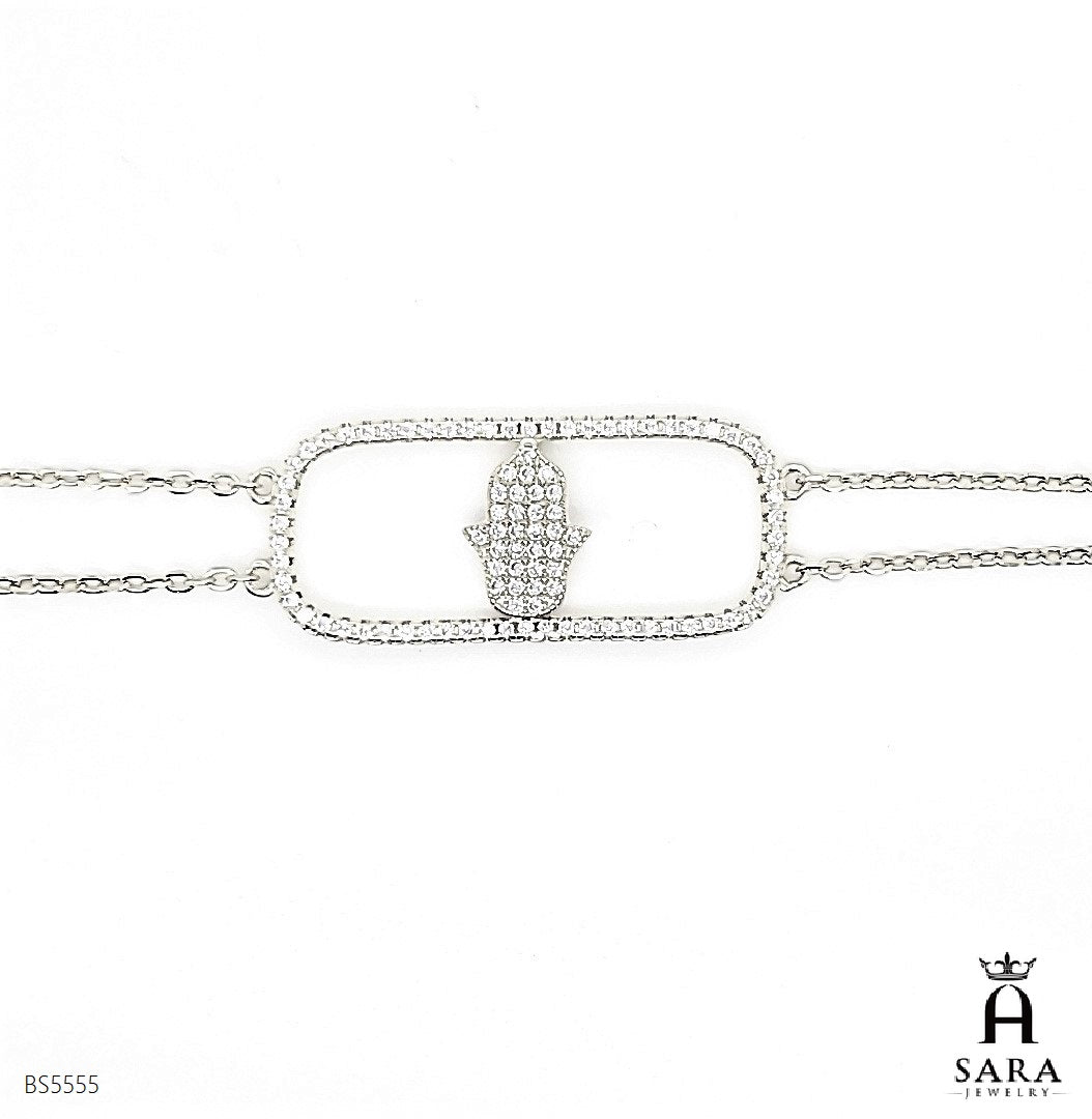 Pulsera Hamsa de Plata de Ley 925 BS5555