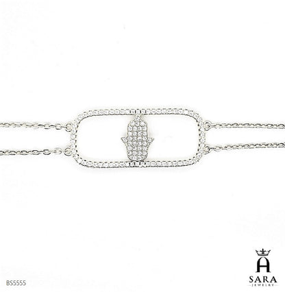 Pulsera Hamsa de Plata de Ley 925 BS5555