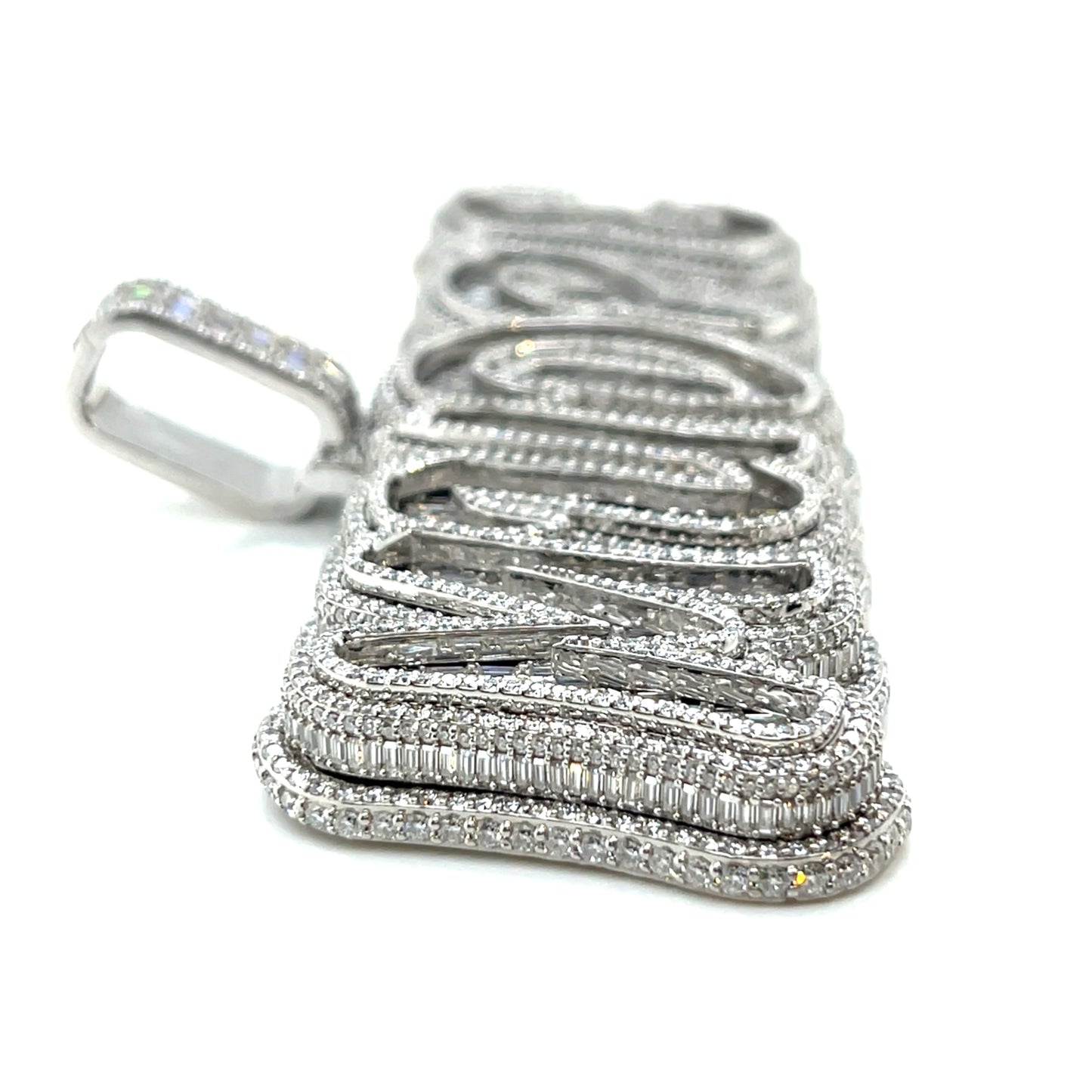 Sterling Silver "MUDPIE' Lab-Created Pendant