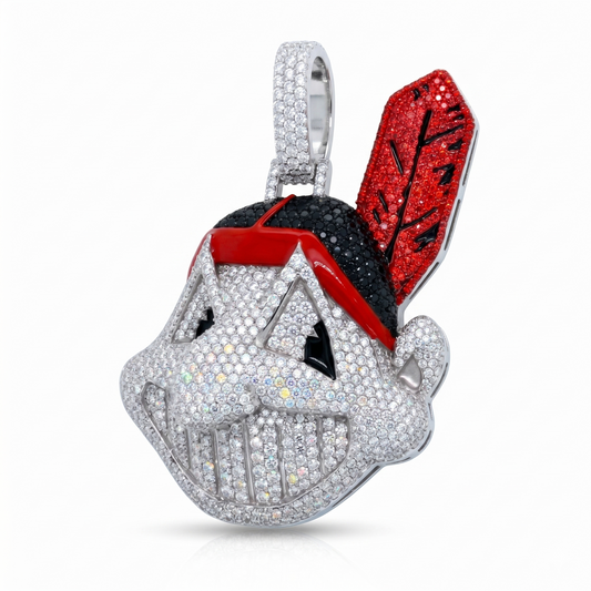 Custom Iced-Out Chief Pendant: Moissanite & CZ Editions