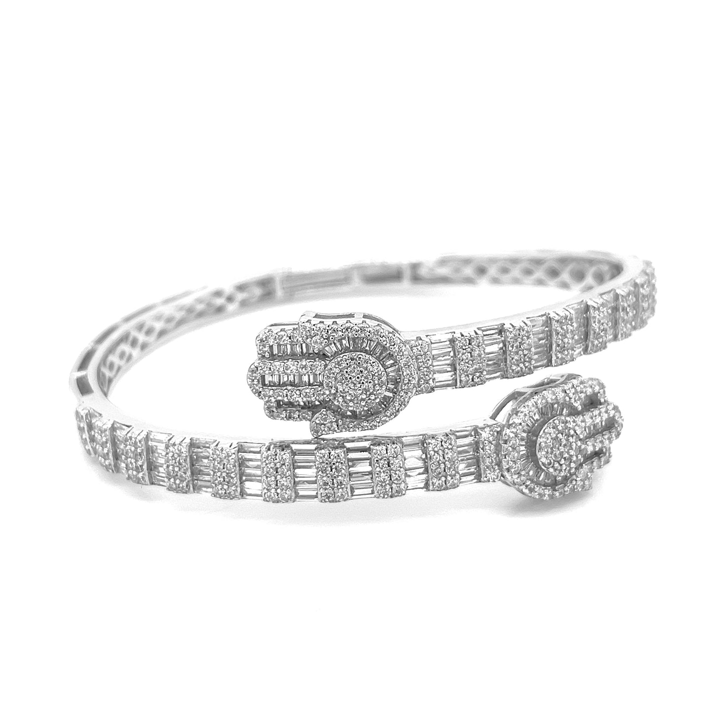 Silver 925 Hamsa Bangle