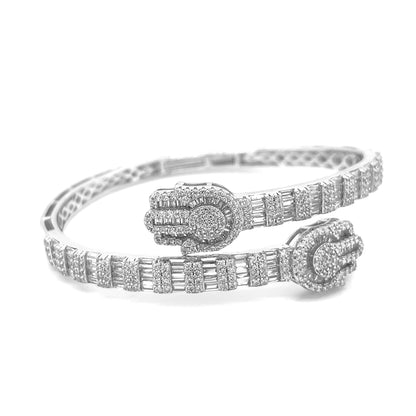 Brazalete Hamsa de Plata 925