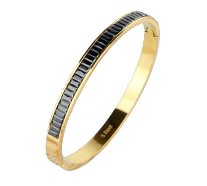 Women's Fashion Jewelry 18K Gold Plated Stainless Steel Bangle