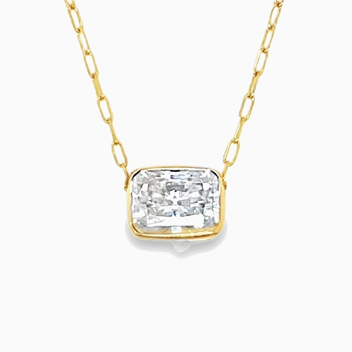 The East-West Bezel Necklace