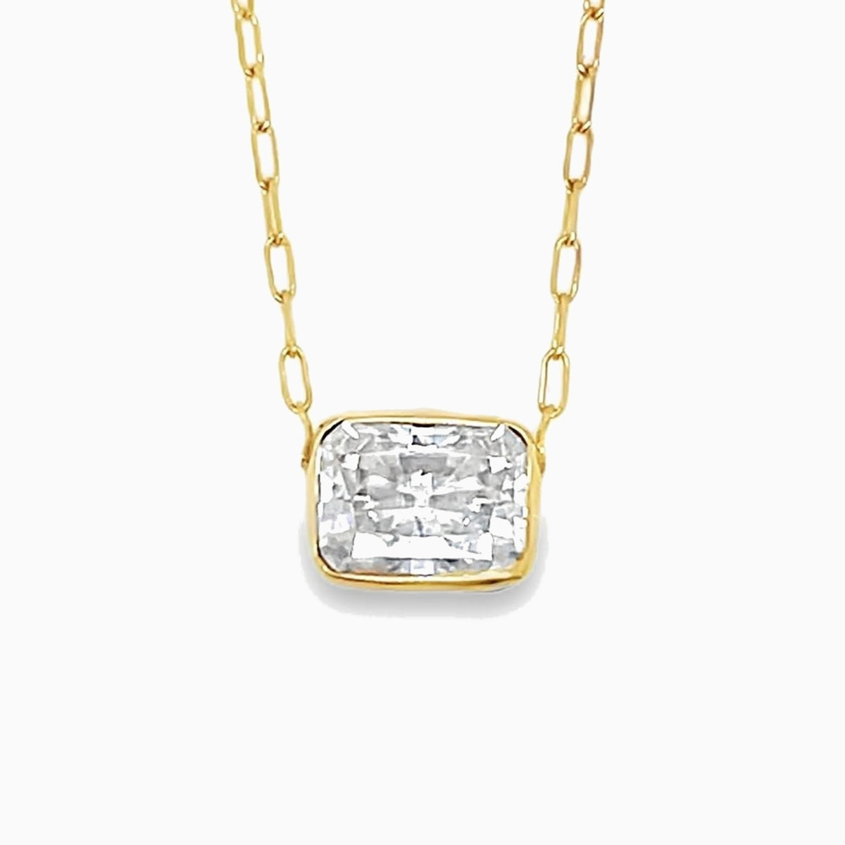 The East-West Bezel Necklace