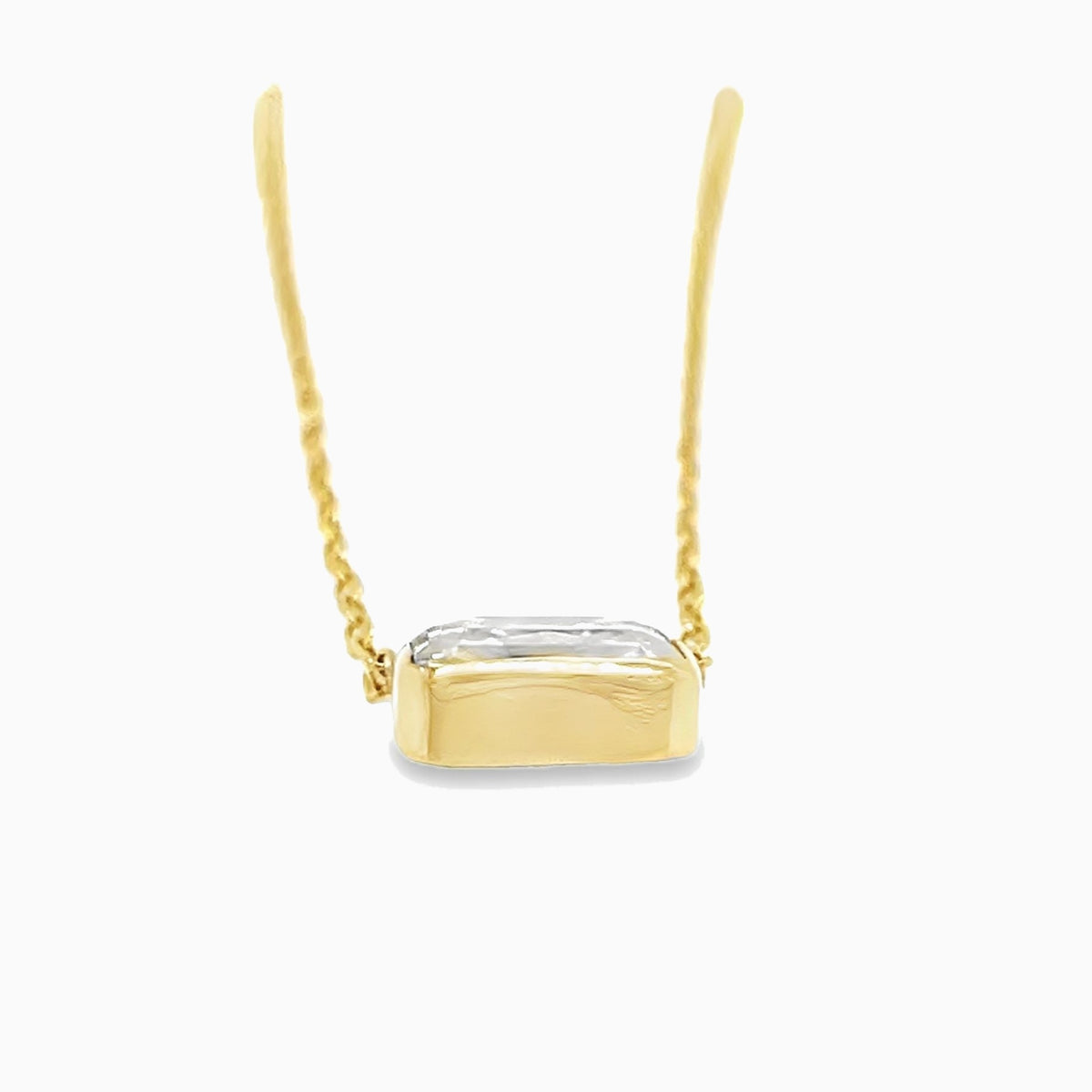 The East-West Bezel Necklace