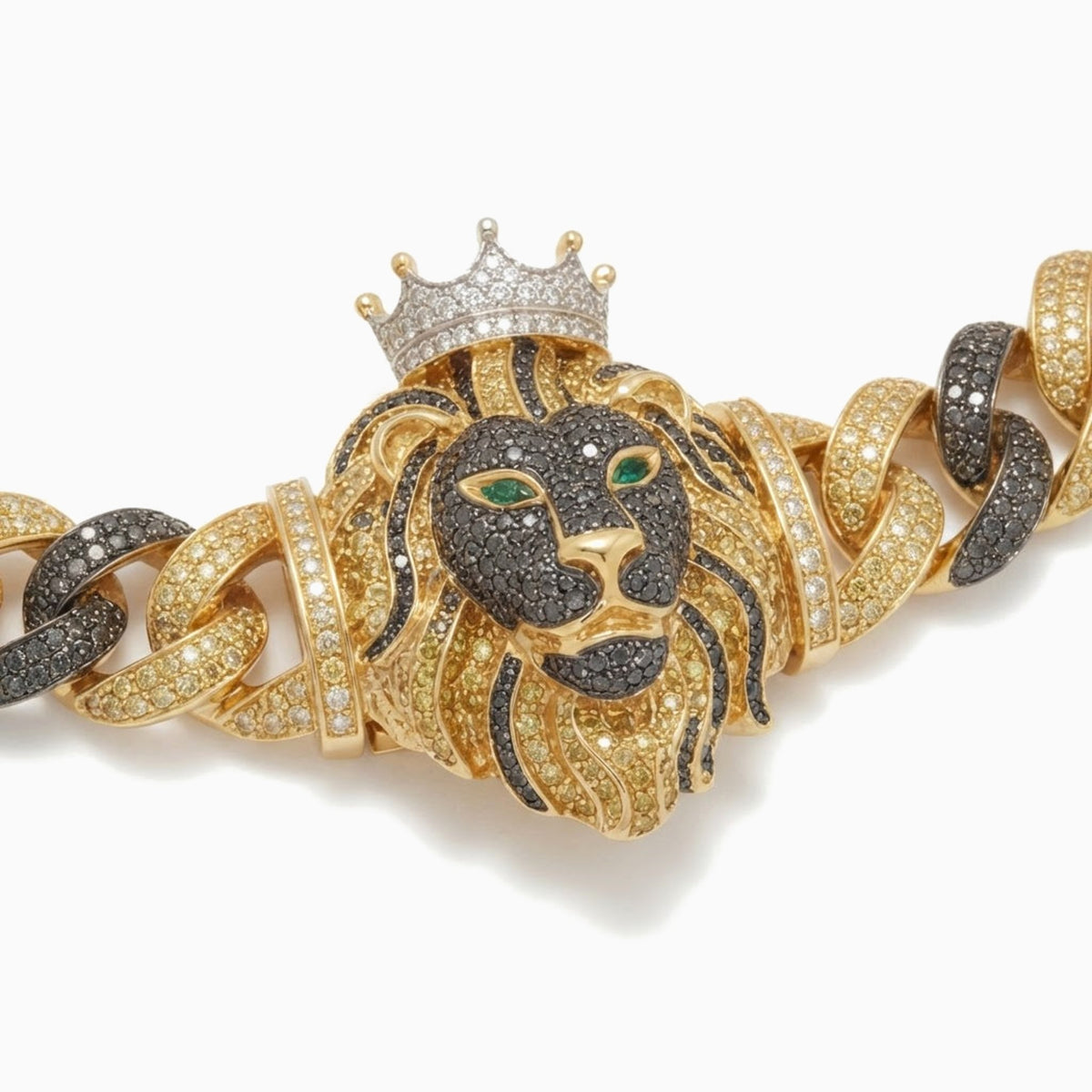 The Crowned Lion Cuban Chain