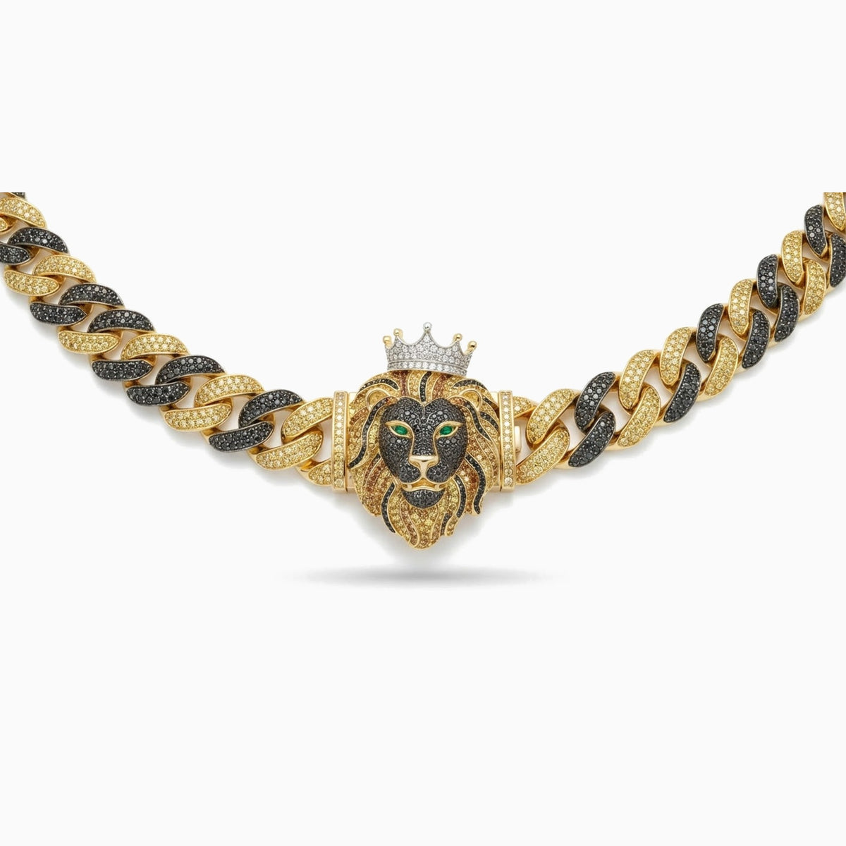 The Crowned Lion Cuban Chain