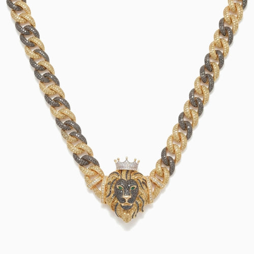 Crowned Lion Cuban Chain