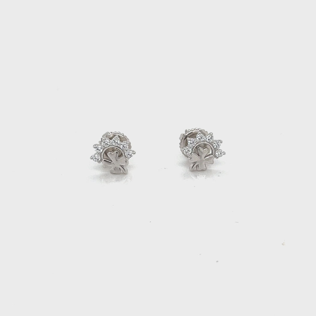 Video of the Four-Leaf Clover Earrings, 14K gold or sterling silver