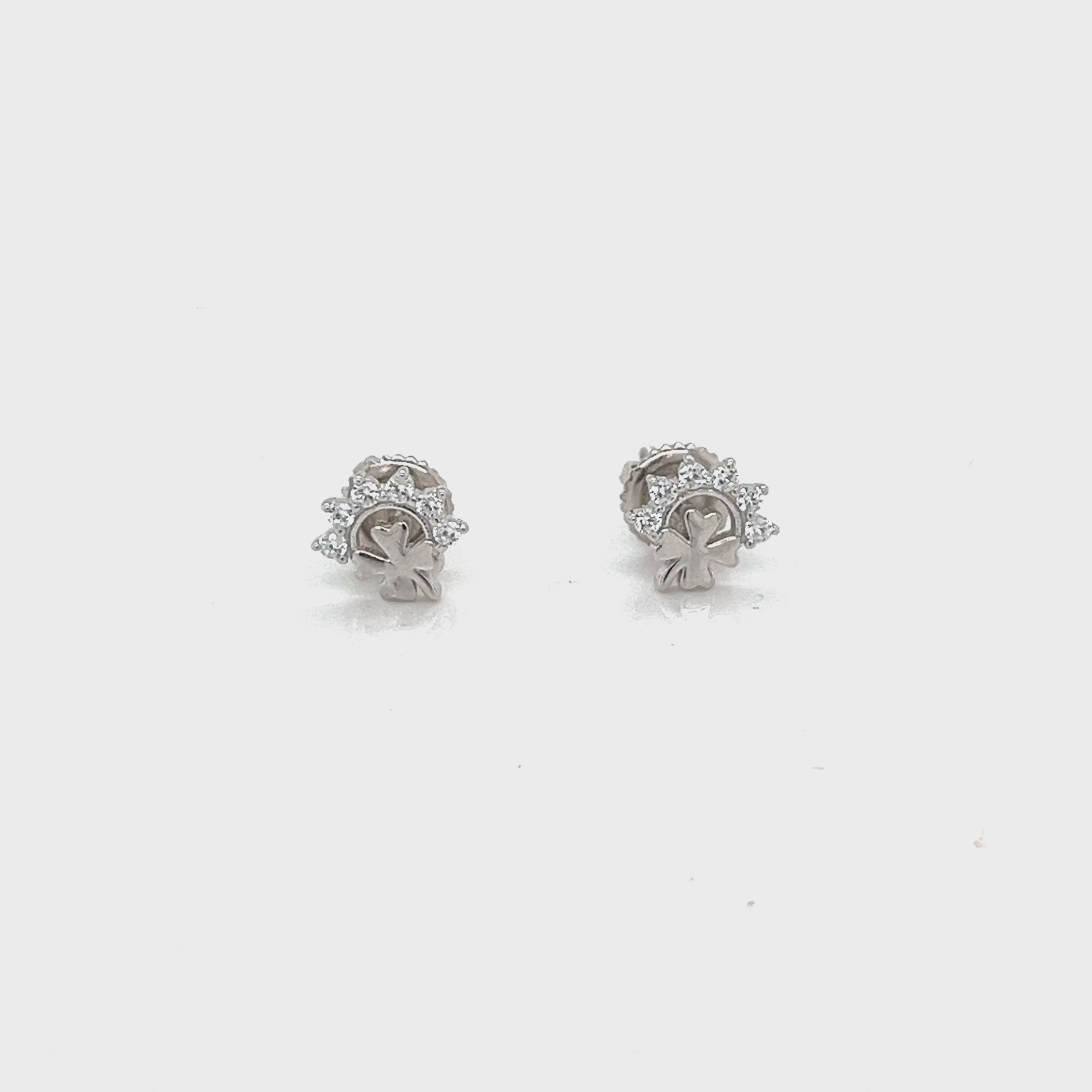 Video of the Four-Leaf Clover Earrings, 14K gold or sterling silver