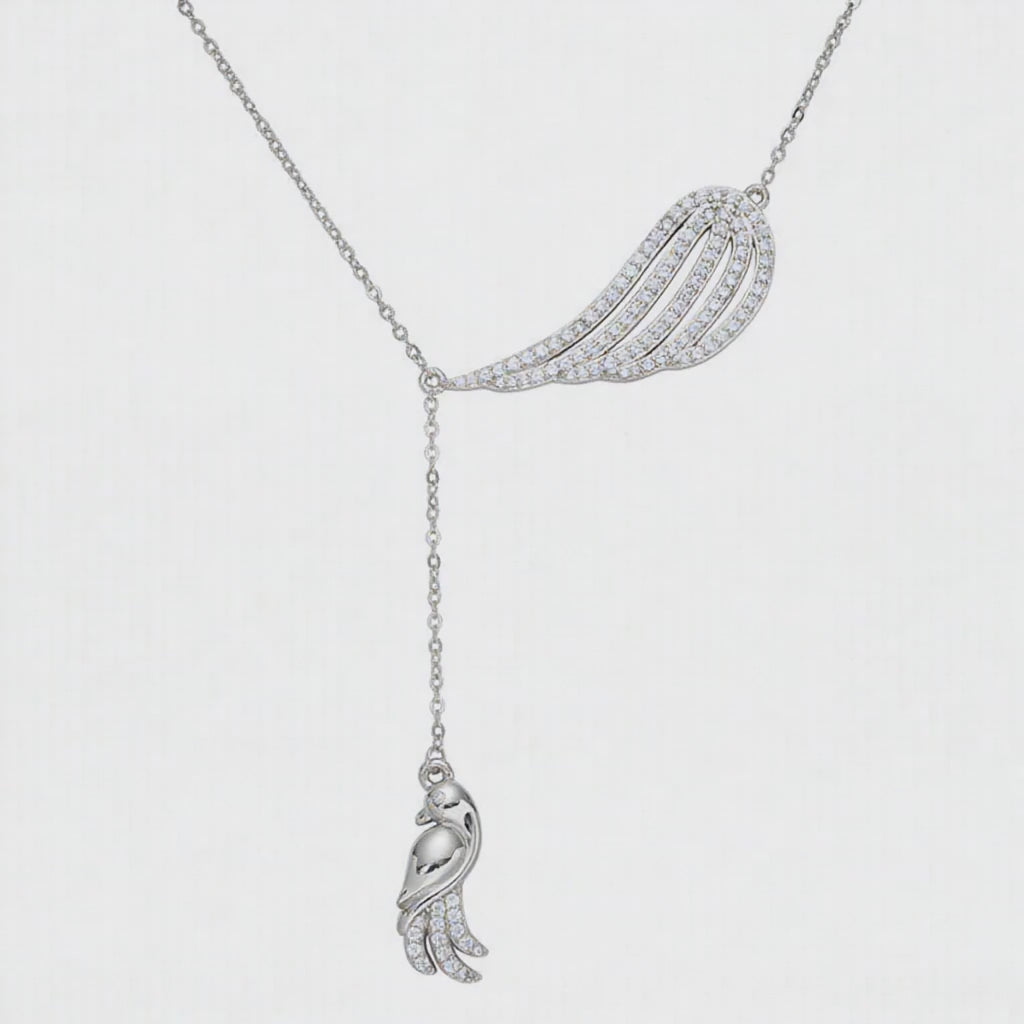 Video of the Angel Wing Necklace, 14K gold or sterling silver