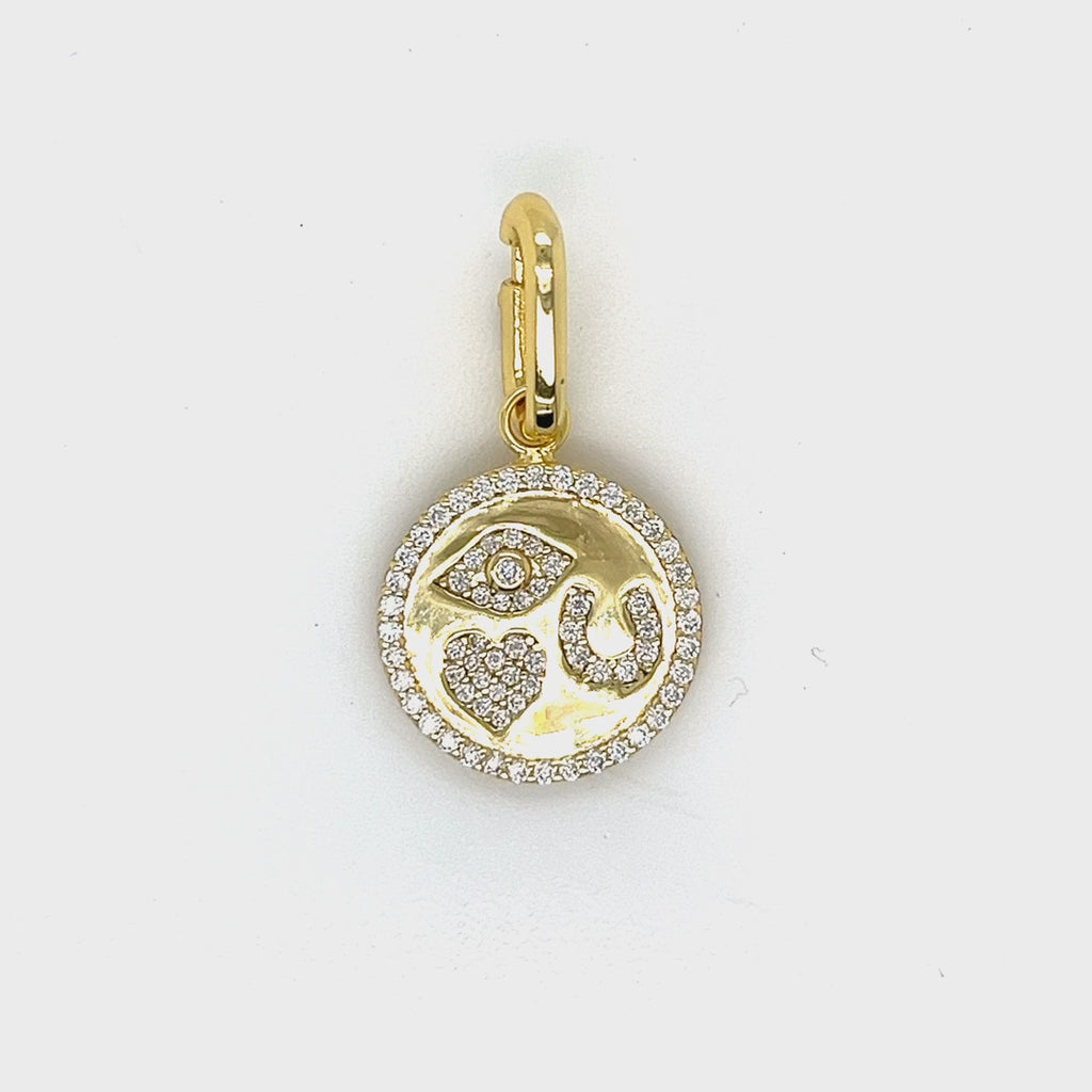 Eye Love You Charm