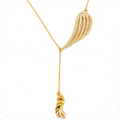 Angel Wing Necklace in 14K gold or sterling silver