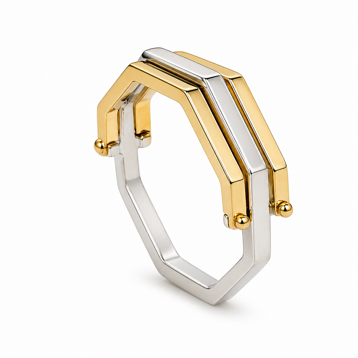 Apex Ring in 925 sterling silver with cubic zirconia