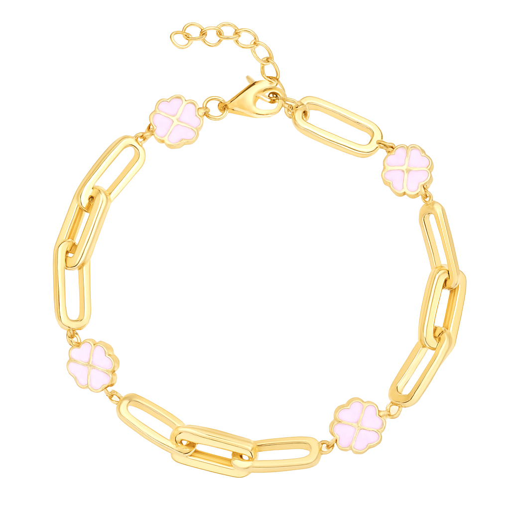 BloomFlip Bracelet in 925 sterling silver with cubic zirconia, view 3
