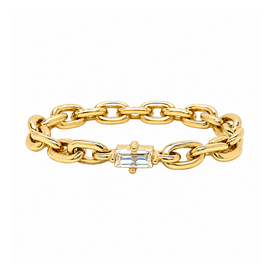 Chain Ring in 14K solid gold