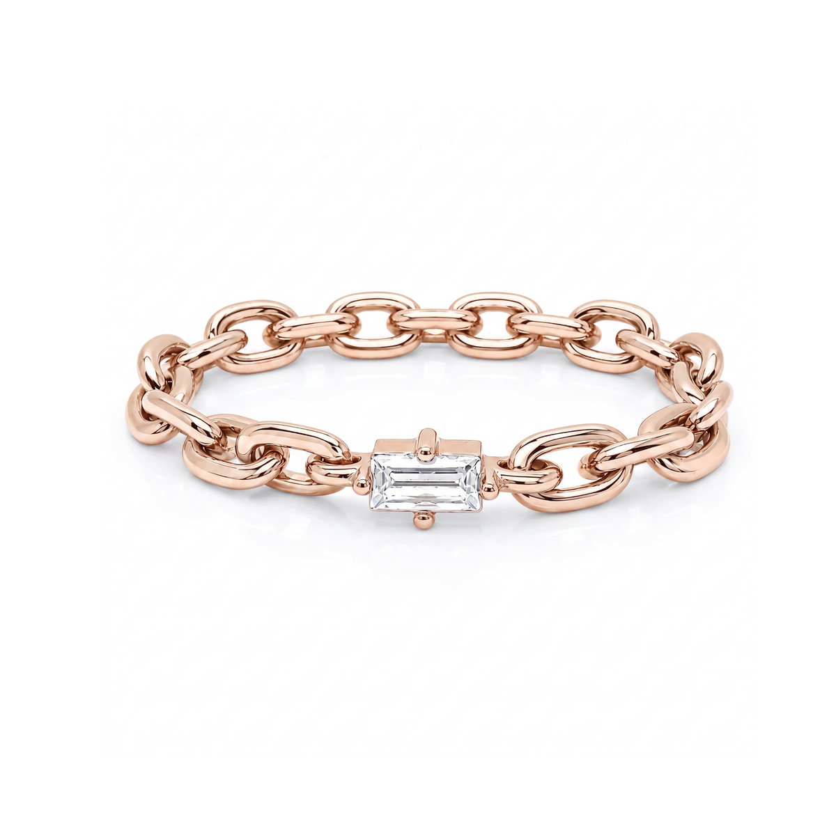 Chain Ring in 14K solid gold, view 4