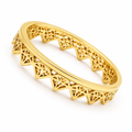 Crown Band in 925 sterling silver with cubic zirconia